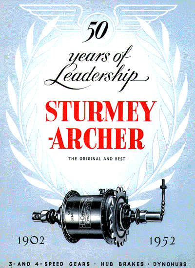 1952er Sturmey-Archer Broschüre