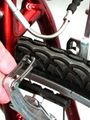 V-Brake mit ausgehänger Kabelhülle